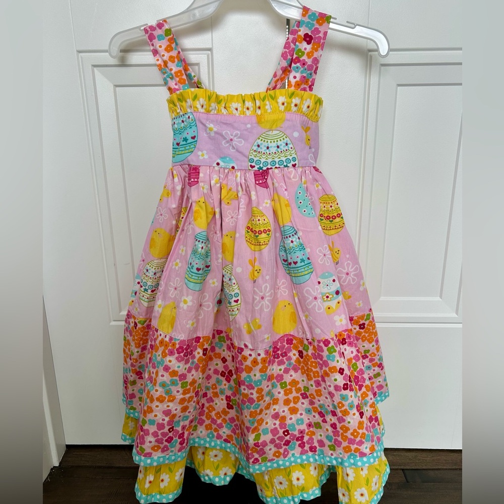 New Girls Jelly The Pug Spring/Easter Twirl Dress size 6